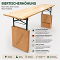 Biertischerhöhung aus Buche & KVH-Holz