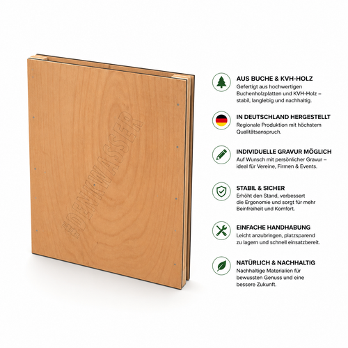 Biertischerhöhung aus Buche & KVH-Holz